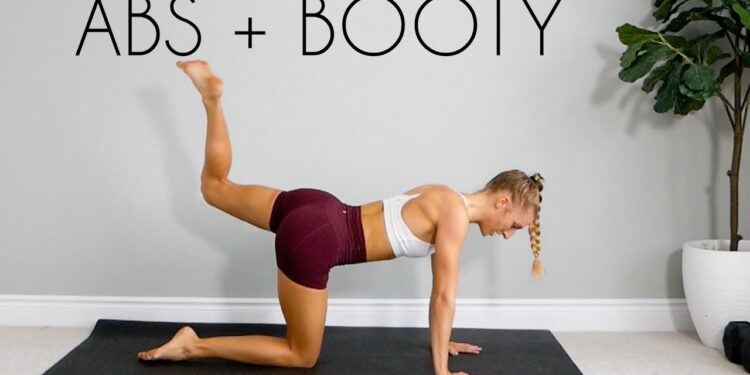 2 in 1 ABS AND BOOTY No Equipment Home Workout (20 min)