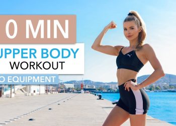 10 MIN UPPER BODY WORKOUT – for toned arms, chest & back muscles / No Equipment I Pamela Reif