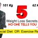 My 5 Secret Weight Loss Tips For Extreme Weight Loss REVEALED | How To Lose Weight Fast Motivation