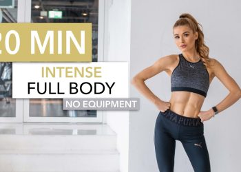 20 MIN FULL BODY WORKOUT – Intense Version / No Equipment I Pamela Reif