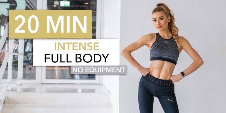 20 MIN FULL BODY WORKOUT – Intense Version / No Equipment I Pamela Reif