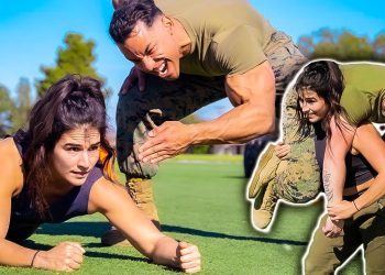 Crossfit Games Lauren Fisher Attempts US Marine Combat Fitness Test
