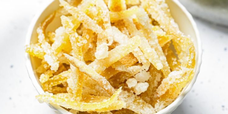 Candied Lemon Peel Recipe | A Sweet and Citrusy Treat