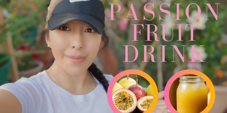 HOW TO MAKE A FRESH PASSION FRUIT DRINK| EASY HEALTHY DRINK FOR THE SUMMER | AGUA FRESCA