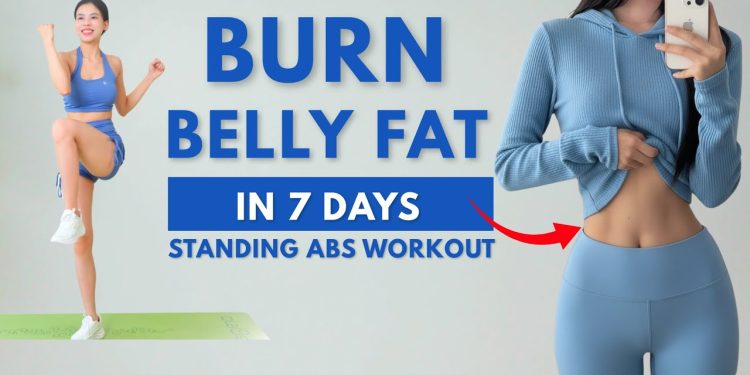 Standing Abs Workout 🔥 Sweat Fast, Burn Belly Fat, No Jumping | Emma Fit