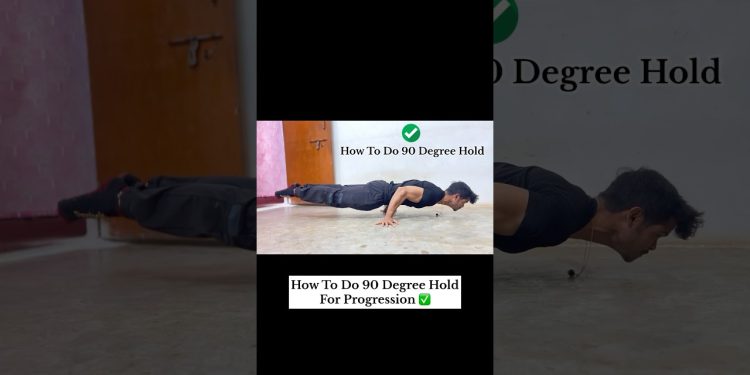 How To Do 90 Degree Hold For Progression #shorts #calisthenics #fitness #tutorial