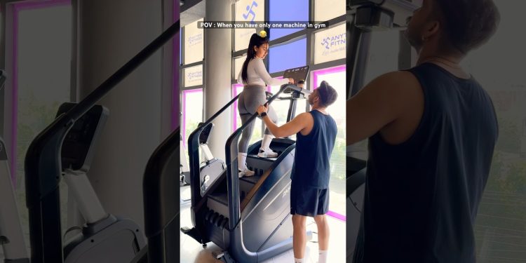 ‘हाँ’ कहकर फँस गई 😏 #gym #funny #couple #memes #comedy #gymgirl #fitness #trending #ytshorts #drama