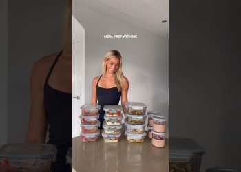 meals prepped ready for a big week of training