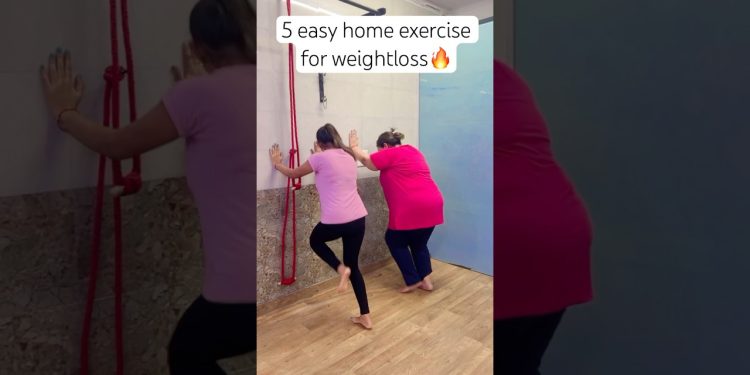 5 easy home exercise for weightloss🔥#shorts #trending #weightloss #youtubeshorts #fitness #ytshorts