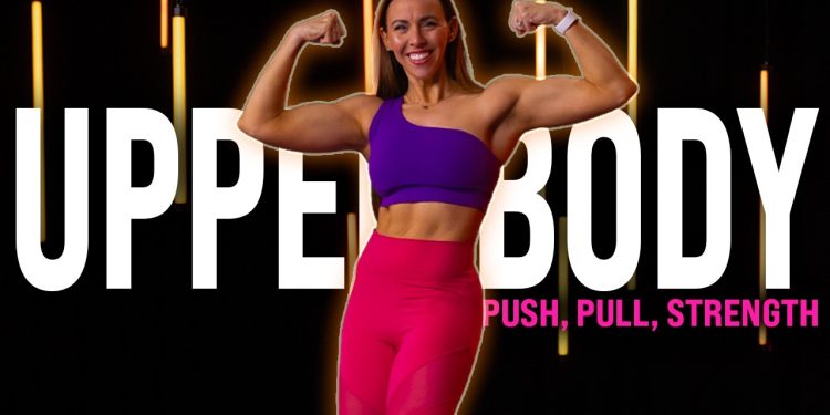 Upper Body Push Pull Strength Workout | 30 Minute Dumbbell Circuits