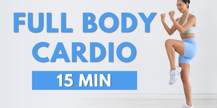 15 MIN FULL BODY CARDIO WORKOUT 🔥 FAT BURNING (No Jumping, No Squats, No Lunges)