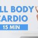 15 MIN FULL BODY CARDIO WORKOUT 🔥 FAT BURNING (No Jumping, No Squats, No Lunges)