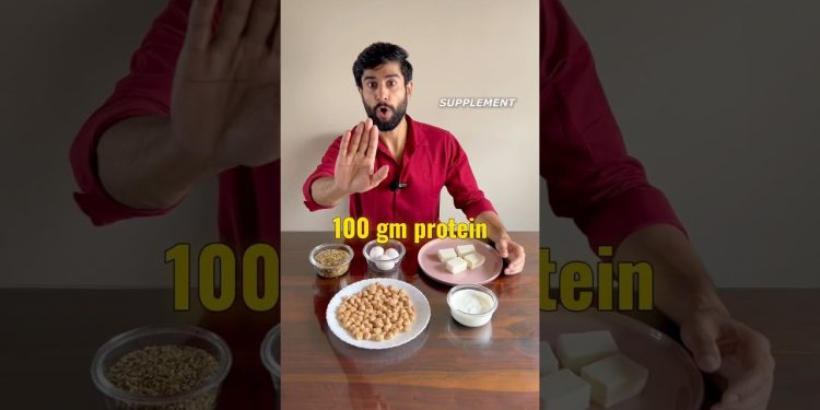 100 gm Protein – Home Food – No Supplements #fitness #food #health #nutrition #protein