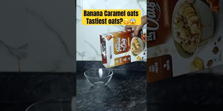 📌Banana Caramel Oats Doctor’s Choice😋😱 #oats #beginners #viralshort #fitness #protein