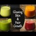 4 Healthy Juices For Glowing Skin & Hair Growth | Drink for Healthy Hair Skin & Nails |Morning Juice
