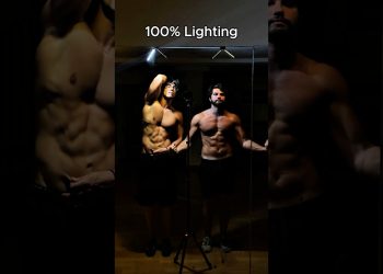 1 vs 100% lighting. Secret no one told you about #fitness #gym #gymbro #gymbros #gymrats