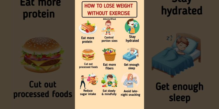 How to Lose Weight Without Exercise | Proven Tips for Natural Fat Loss #healthylifestyle #loseweight