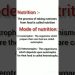 nutrition define and mode of nutrition #music #education #treanding #viral #biology #trendingshorts