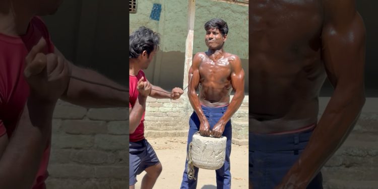 naya bodybuilder, YouTube gym health #village Desi #stand man #exercise #trendpost, #Motivation￼🌍😭