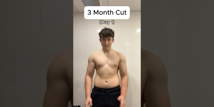 3 Month Cut (Day 1 vs Day 90) #transformation #gym #fitness #motivation