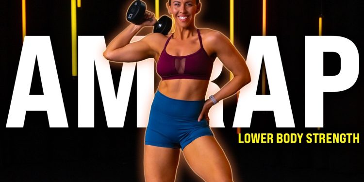 45 MIN LOWER BODY CHALLENGE | Ladder AMRAP Workout!