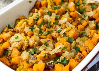 Roasted Butternut Squash and Pasta Casserole