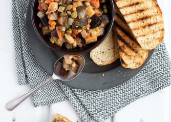 This authentic Italian caponata is so tasty, you’ll forget it’s basically just a bowl of vegetables