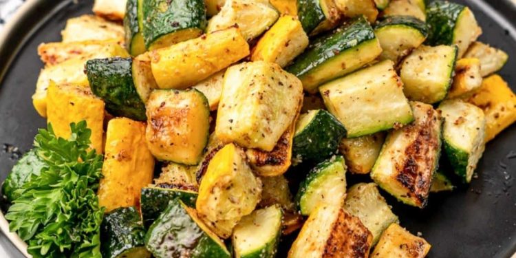Oven Roasted Zucchini and Squash
