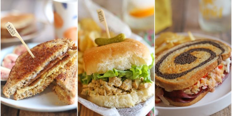 24 vegan sandwiches for breakfast, lunch, and dinner