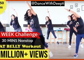 DWD#107 – 30mins Daily BELLY FAT BURN Workout | Easy Exercise to Lose weight 3-5kgs #dancewithdeepti