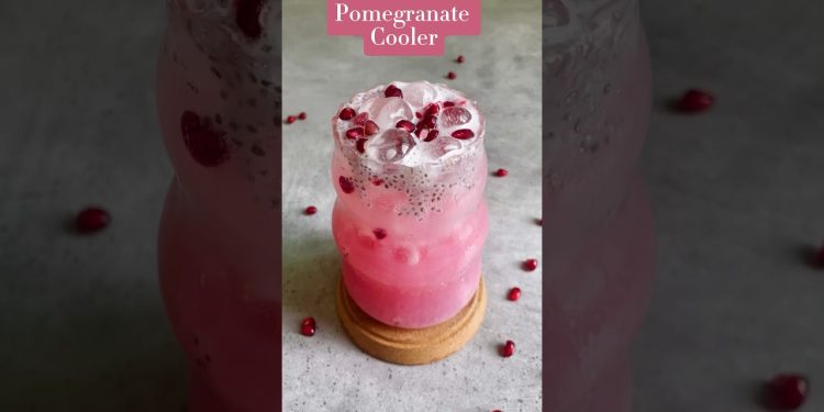 How to make Refreshing Pomegranate Cooler Recipe | Hydrating Coconut Water Summer Drink