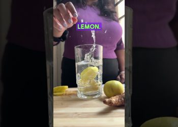 Lemon Ginger Water for Glowing Skin | Weightloss Recipe | Glowing Skin Drink | Easy Recipe