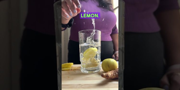 Lemon Ginger Water for Glowing Skin | Weightloss Recipe | Glowing Skin Drink | Easy Recipe