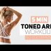 5 MINUTES TONED ARMS WORKOUT | no equipment | Caro Daur #DAURPOWER
