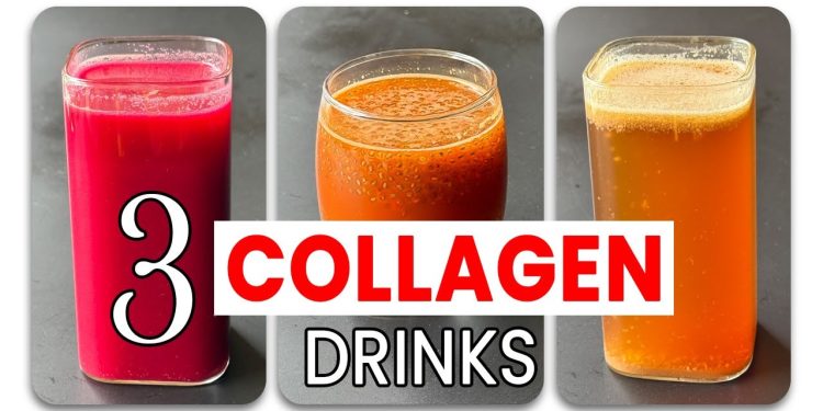 3 Homemade COLLAGEN Booster Drinks | Glowing Skin, Strong Hair & Healthy Joints Naturally | Detox