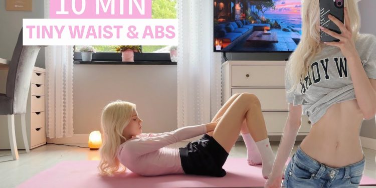 10MIN TINY WAIST & ABS // FLAT STOMACH & SMALL WAIST// WORKOUT AT HOME