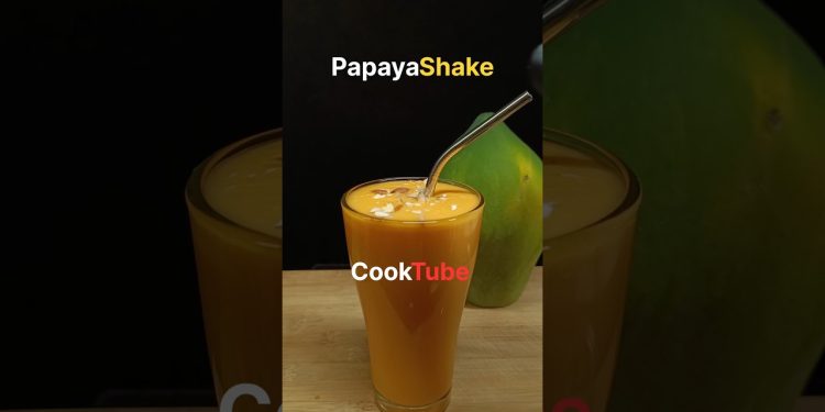Papaya milkshake recipe | Milkshake recipe | Healthy smoothie at home