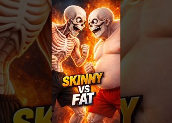Day-107: ( Skinny vs Fat – Real Winner? 🔥) #fitness #Shorts