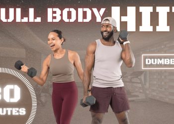 30 Minute Full Body Dumbbell HIIT Training [Fat Burning Workout]