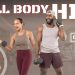 30 Minute Full Body Dumbbell HIIT Training [Fat Burning Workout]