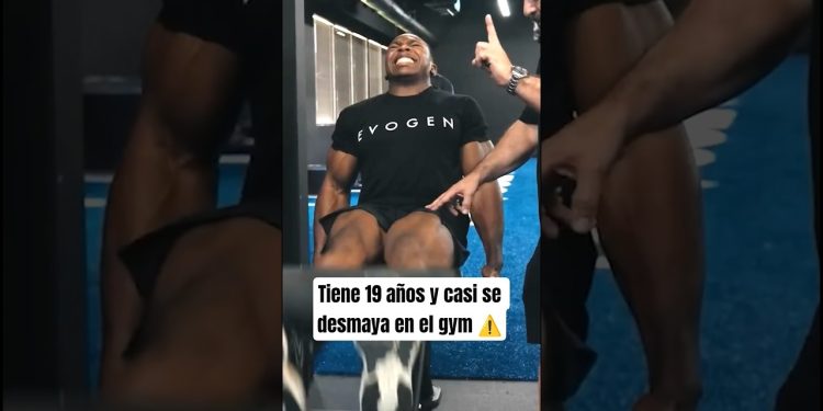 Tiene 19 años y casi se desmaya en el gym #fitness #legday #bodybuilding #gym