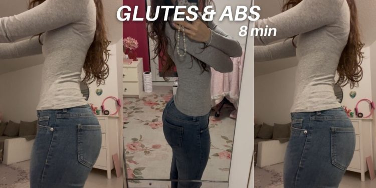 Glutes and abs workout // A Workout You Can Do Everyday // 8 min