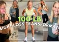 my 100lb weight loss story | weight loss transformation and where I’m at today 🏃‍♀️🏋️‍♀️