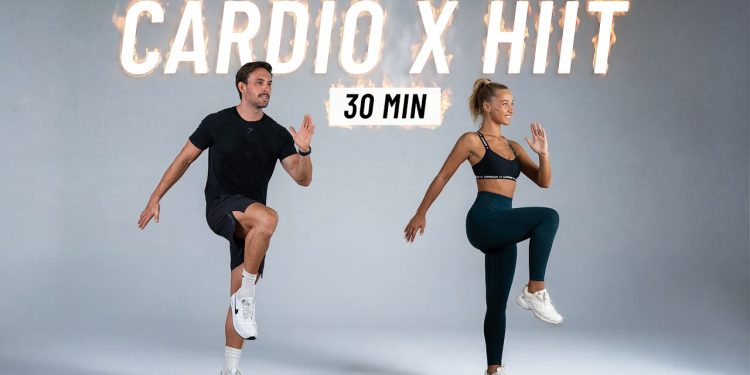 30 MIN CARDIO HIIT WORKOUT – ALL STANDING – Full Body, No Equipment, No Repeats