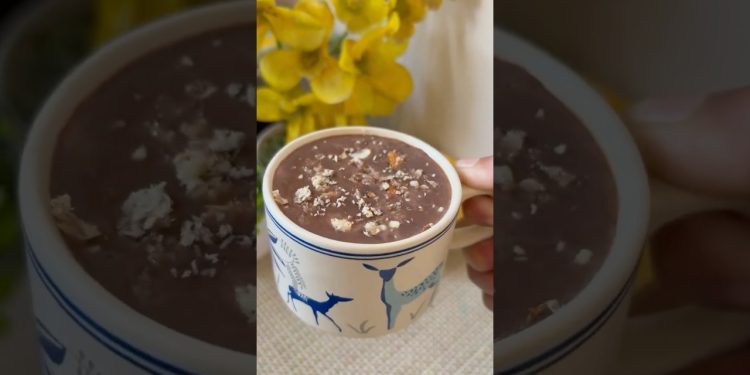 Healthy Hot Chocolate recipe #short #hotchocolaterecipe #healthydrink #youtube