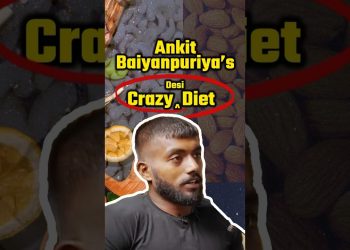 Ankit Baiyanpuriya's crazy “DESI DIET”💪 75 Hard Challenge Diet Secrets! #shorts #ytshorts