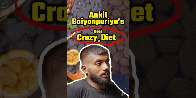 Ankit Baiyanpuriya's crazy “DESI DIET”💪 75 Hard Challenge Diet Secrets! #shorts #ytshorts