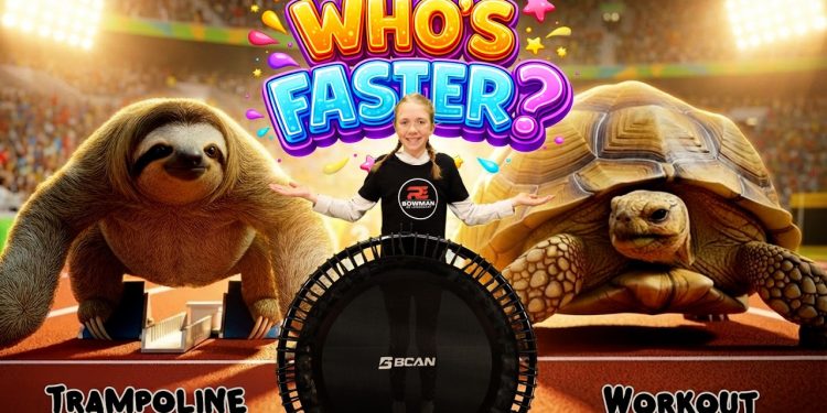 Trampoline Workout For Kids & Teens (Who's Faster?)  |  PE Bowman | BCAN | FED Fitness