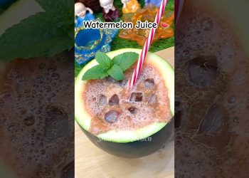Refreshing Watermelon Juice 🍉 | Summer Special Healthy Drink #shorts #watermelon #juice #recipe #yt