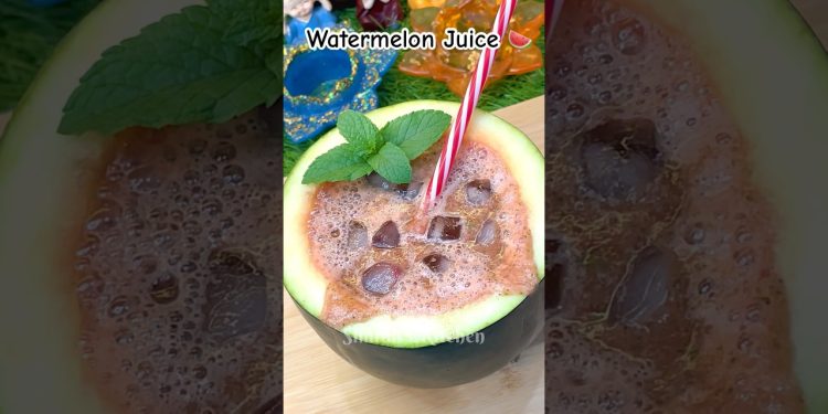 Refreshing Watermelon Juice 🍉 | Summer Special Healthy Drink #shorts #watermelon #juice #recipe #yt